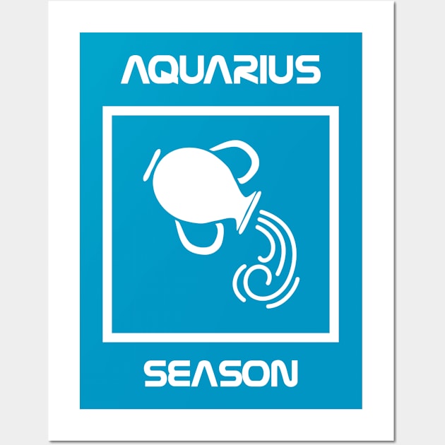 Aquarius Zodiac Season Wall Art by JevLavigne